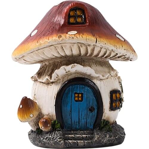 Resin Vivid Garden Decor Mushroom Outdoor Indoor Ornament Backyard Sculpture