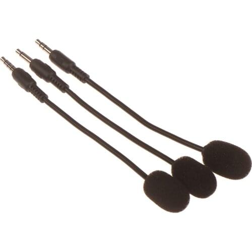 Portable 2 3 4 pole 3.5mm Wired Stereo Studio Gaming Headset Mic Mini HD Voice Mono Microphone For Mobile Phone Laptop Recorder