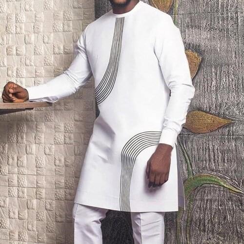 Soft Fashion Side Split Casual Men Traditional Shirt Simple Traditional Shirt Long Sleeve for Music Event