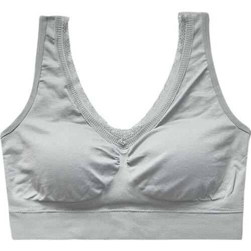 Sports Underwear Woman Sexy Beautiful Back Wrapped Chest Strap Pad Antiglare Detachable Extra Large Version