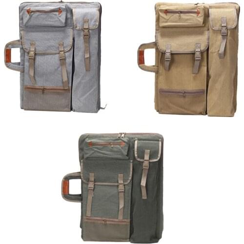 Art Portfolio Bag Case Backpack Drawing Board Shoulder Bag with Zipper Shoulder Straps for Artist Painter Students Artwork