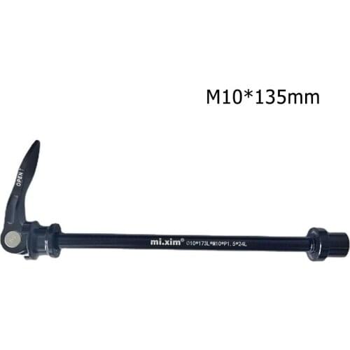 1PC Alloy Black Durable Bike Axle Release Skewer Front Rear Wheel Hub Thru Axle Adapter Bicycle Accessories 10x135 skewer