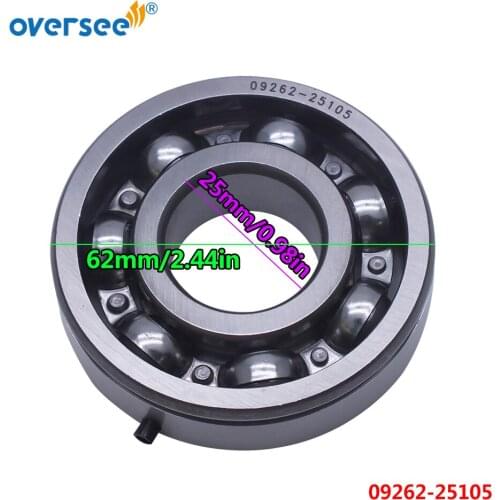09262-25105 Ball Bearing For Suzuki Outboard Motor Crankshaft Size 25X62X17mm