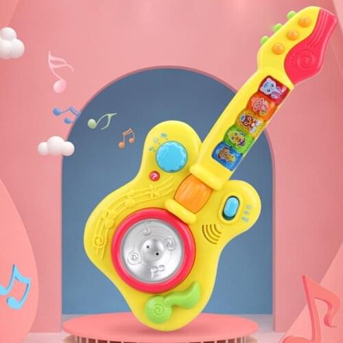 1Pcs Children Mini Guitar Cartoon Electronic Musical Instrument Kids Educational Playing Toy Funny Nice Present for Boys Girls
