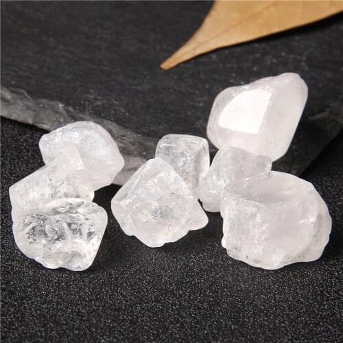 20-25mm Natural Raw Quartz White Clear Crystal Healing Stones Crystal Point Specimen Home Decoration Raw Crystals Minerales 50g