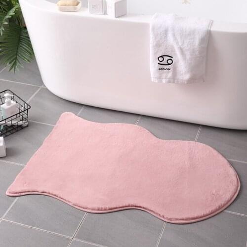 2019 New Kawaii Solid Small Carpets For Home Bathtub Hotel Decor None-slip Long Kitchen Waterproof Carpet Floor Mat Hallway Rugs