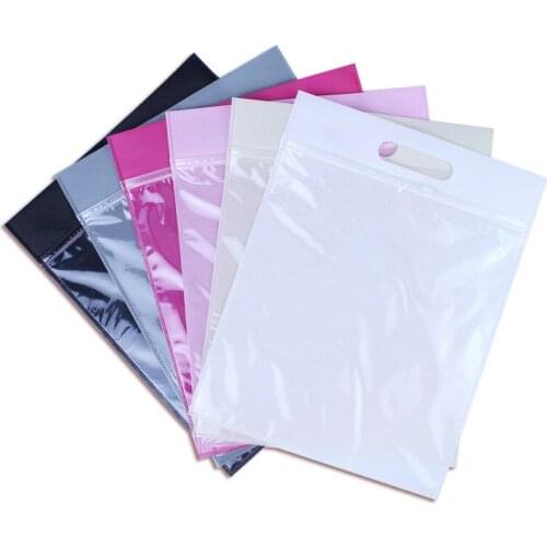 50pcs/lot-27*30+5cm Non-woven zipper bag Gift handbag Travel storage bag clothing bags