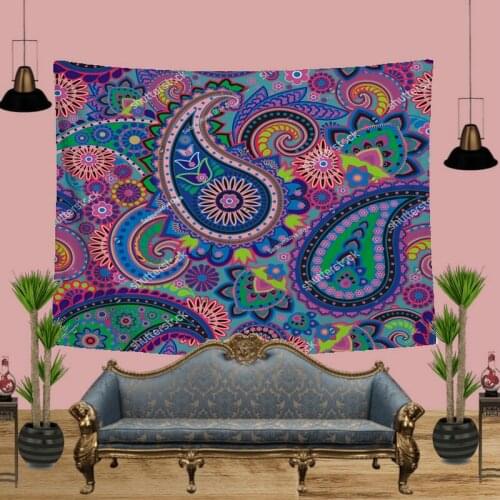 Lavender Indian Natural Plant Tapestry for Livingroom Photography Wall Decor