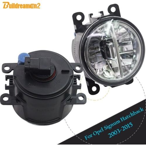 Buildreamen2 For Opel Signum Hatchback 2003-2015 Car Front LED Lamp 4000LM Fog Light Daytime Running Lamp DRL 12V High Bright