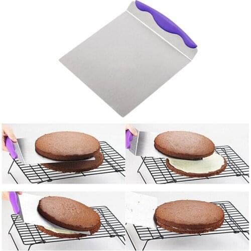Dessert Bread Pastry Transfer Large Cake Lifter Spatula Server Stainless Steel Pizza Dough Scraper Cutter Baking Cake Shovel