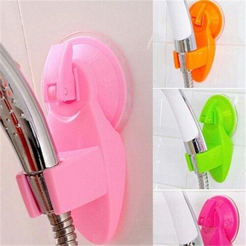 Home Bathroom Vacuum Holder Wall Suction Cup Wall Mount Adjustable Shower Head Holder