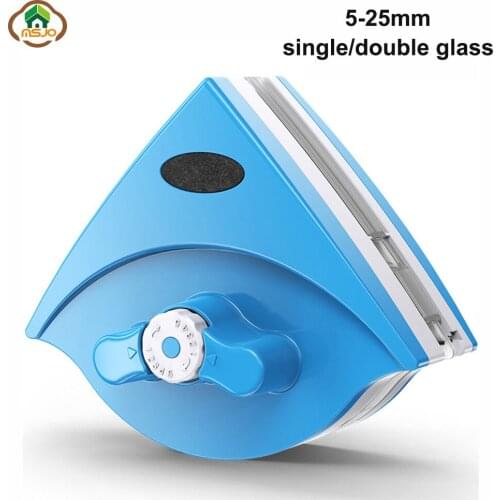 MSJO Double Side Magnetic Window Cleaner For Washing 5-25mm Single Double Glazing Window High-rise Wiper Glass Cleaner Brush Set