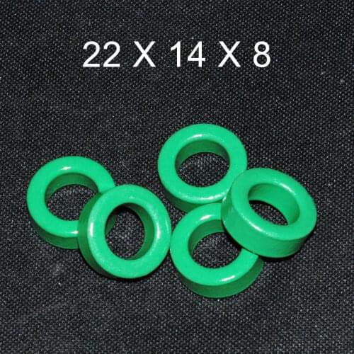 5pcs Ferrite Core EMI Filter 22X14X8mm Ferrite Cores Ring Anti-Parasitic Toroide Toroidal Bead Coil Ferrites Ferrous Suppression
