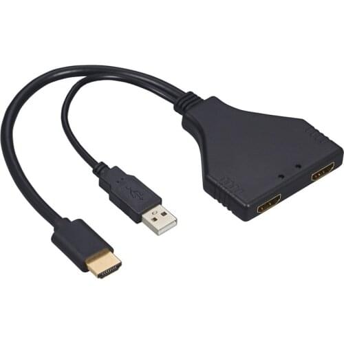 HDMI splitter one-to-two 4K*2K video on-screen device supports 3D HDMI one-to-two line simultaneous display 8K