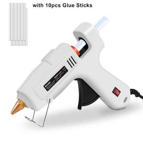 40 60 100 150w Hot Melt Glue Gun with 10PCS 7*100MM Glue Sticks Industrial Mini Gun Thermo Electric Heat Temperature Repair Tool