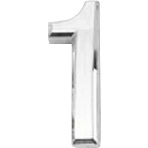 MagiDeal ABS Plastic Modern 3D Silver Door Number Sticky House Numeric Digits Self-adhesive house hotel number plate Sign 1