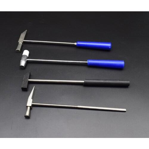 Multi-Function Mini Hammer With Rubber Handle Metal Hardware Jewelry Repair Tool