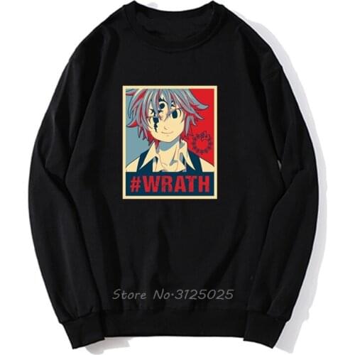 The Seven Deadly Sins Hoodies Men Meliodas Wrath Birthday Gift Men Autumn Winter Pullover Sweatshirt Streetwear Harajuku
