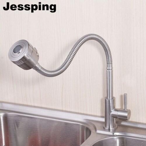 Shower head spray water kitchen sink faucet 304 stainless steel
