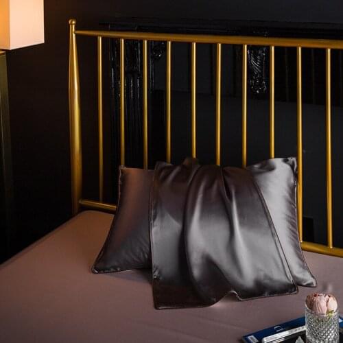 Pure Natural Mulberry Silk Pillowcase Beauty Silk Pillowcase Silk Satin Plain Single Pillowcase High-End Bedding Wholesale