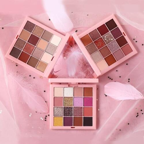 Beauty Glazed Eyeshadow Palette Colorful Shadows Pallet Glitter Highlighter Shimmer Make Up Pigment Matte Eye Shadow Pallete