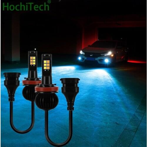 Front fog light bulbs 55W 6000LM LED lights white yellow blue ice red for mazda CX-3 CX-4 CX-5 cx-7 2 3 5 8 RX-8 ATENZA MX-5