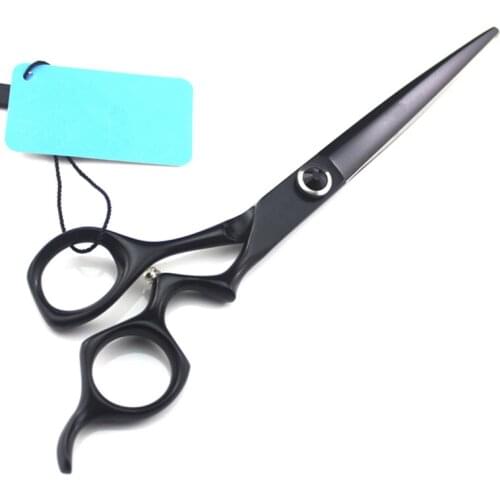Professional Japan steel 7 '' black Pet dog grooming hair scissors Cutting Barber haircut scissor shears Hairdressing Scissors