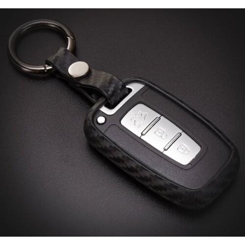 Silica Gel Carbon Fiber Car Key Case Cover For Kia Rio Niro K3 K5 K7 Ceed Sorento Sportage Picanto Cerato 2019 2020 Accessories