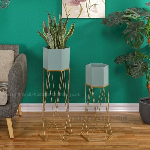 Nordic Aesthetic Flower Stand Simple Nordic Balcony Modern Iron Bedroom Flower Stand Floor Living Room Flower Stand Shelf
