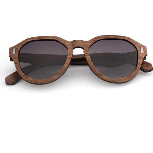 Fashion Oversized Wood Polarized Sunglasses For Men/Women 100% Handmade Wooden Frame Free shipping