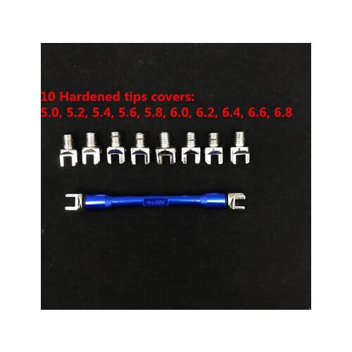 Spoke Spanner Wrench Tensioner Adjuster Tools Covers Spanner 5.2-6.8 Fit for Motorcycle Dirt Bike