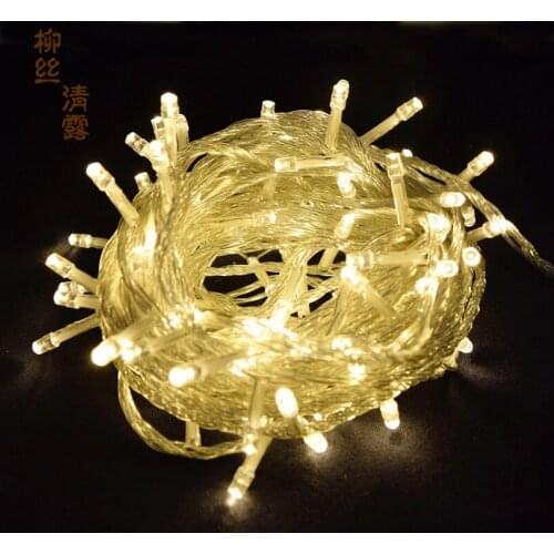 Led decorative string lights room layout romantic lights Christmas decoration Christmas tree lights plug-in