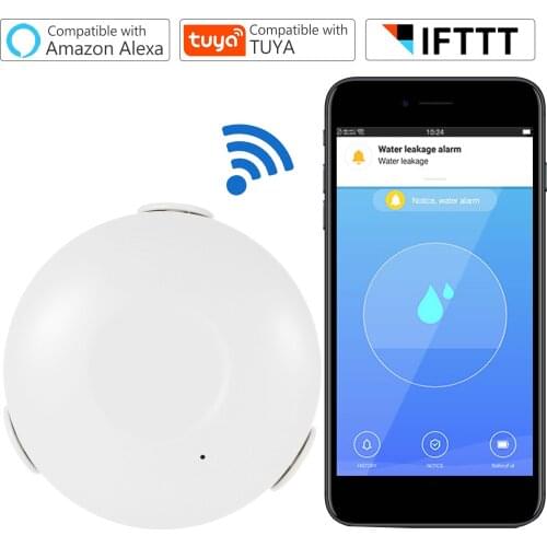 Smart WIFI Water Sensor Household Water Leakage Sensor Water Leakage Alarm Sensor Water Detector Water Leakage Detector