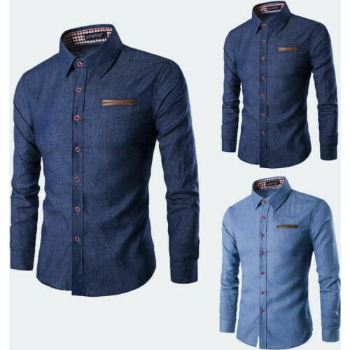 Мужские джинсовые рубашки Urkutoba China At AliExpress