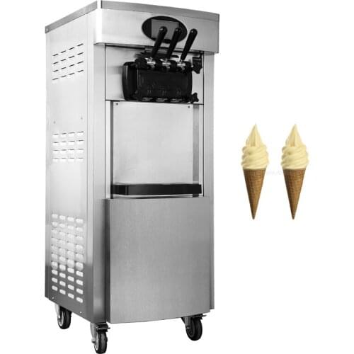 Commercial Soft Serve Ice Cream Maker Price LCD Display Vertical Ice Cream Machine