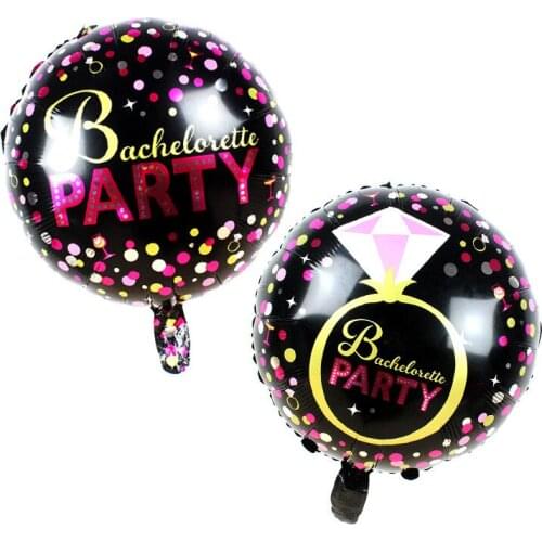 Wedding balloon 18 inch bachelor party balloon floating air balloon birthday party wedding decoration diamond ring round balloon