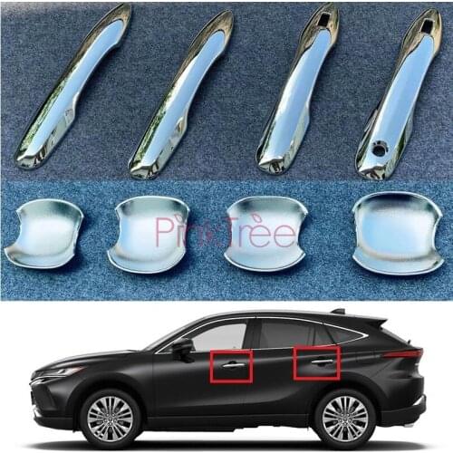 For Toyota Harrier Venza 2020 2021 High-quality ABS Chrome Side Door Handle Cover Trim Car Styling Exterior Accessories