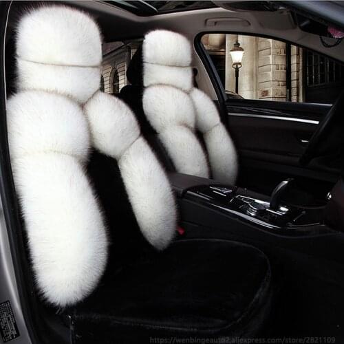 Wenbinge plush car seat cover for Kia toyota auris opel leon lada granta renault vw styling car accessories electric automobiles