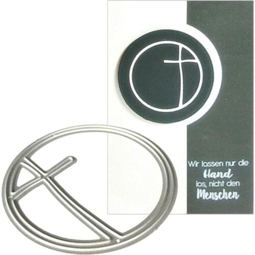 Round Cross Metal Cutting Dies Stencil Scrapbooking DIY Album Stamp Paper Cards Embossing Decor Craft Arts New Dies for 2020