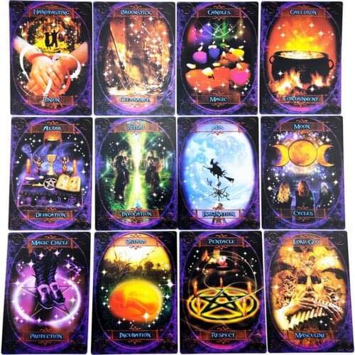 48 / pack wizard wisdom card English deck game card amazing mystery deck wizard Tarot
