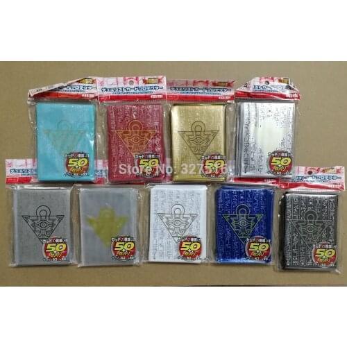 50pcs/set (1 pack) Yu-Gi-Oh! Cosplay Yugioh Millennium Puzzle Anime Board Games Card Sleeves Card Barrier Card Protector