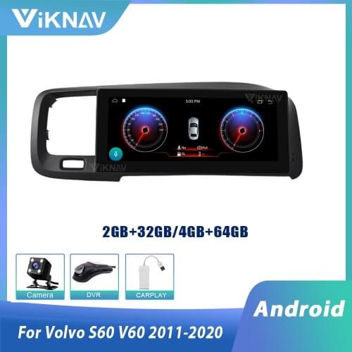 8.8 Tesla style for-Volvo S60 V60 2011-2020 car radio multimedia player GPS navi DVD player 2 din Android car stereo autoradio