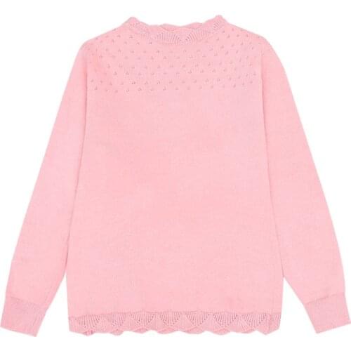 Basic Sweater Age For 4 - 14 Yrs Teenage Girls Long Sleeve Knit Tops 2021 New Arrival Fall Winter Children Warm Clothes Pullover