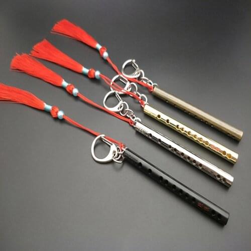 Mo Dao Zu Shi Flute Keychain Metal Tassel Chen Qing Ling Wei Wu Xian Keychain
