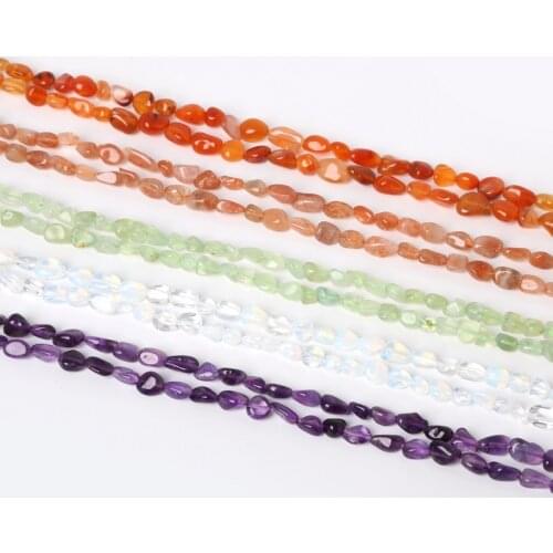 New Fashion AA+ Opal/Carne/Quartz Stone Chip Beads 15" ,100% Natural Stone Guarantee Beads For DIY Jewelry making