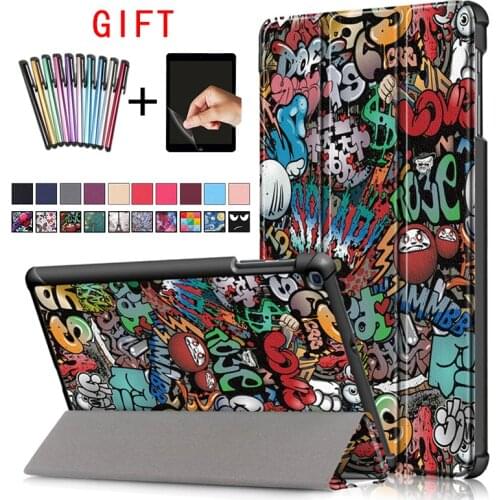 Case For Lenovo tab M7 tb-7305x tb-7305i tb-7305f Smart Cover Funda for lenovo tab m7 Slim Magnetic Folding Stand Shell+film+pen