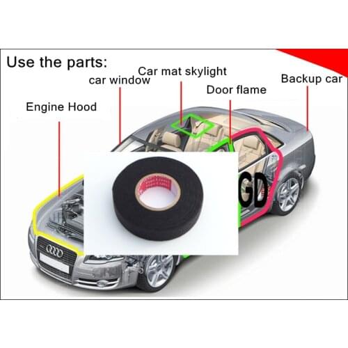 Flocked cloth automobile/car 1.75mm thick wool fabric seal tape For car abnormal sound,sound-proof+anti-knock+noise reduction