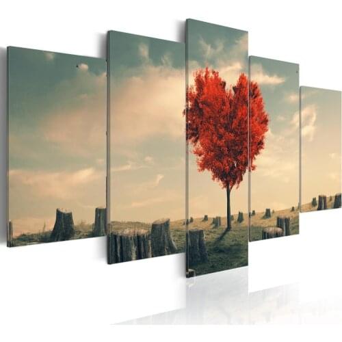 Artistic Madness Home Wall Decoration Five Piece Set Canvas Printing Drawing Living Room Modern Space Art