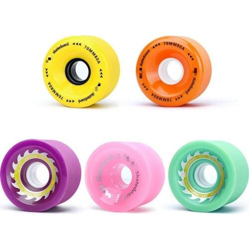 70 * 51mm skateboard wheel long board dance board brush Street wheel road wheel skateboard accessories wheel high elastic pu