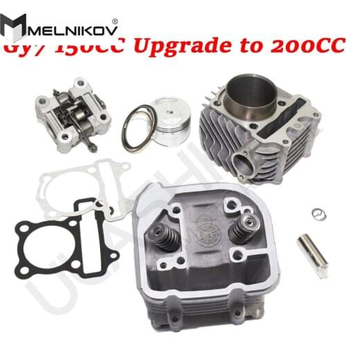 Free Shipping Cylinder kit Assembly Cylinder Head Performance Kit GY7 WYS 125CC 150CC upgrade to 200cc camshaft